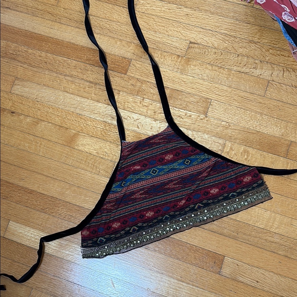 Bohemian Striped Halter Top